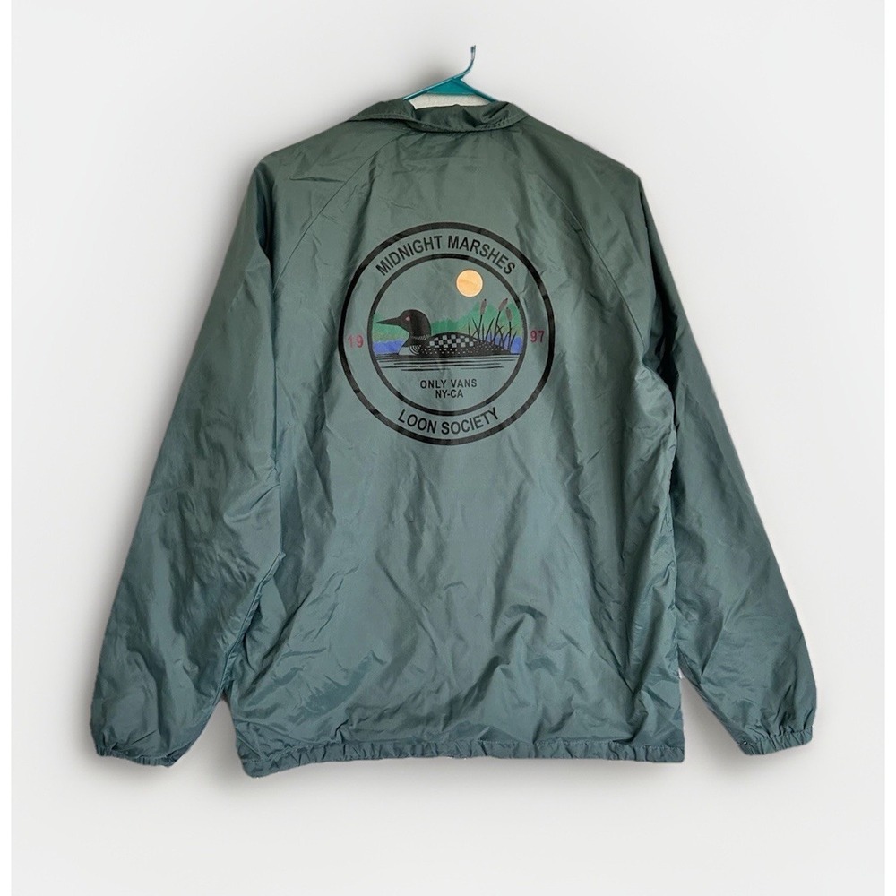 Off the Wall Jacket - Only Vans - Midnight Marshes Loon Society Windbreaker Sz M